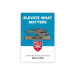 Aircraft lapel pin Bell 429
