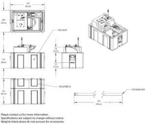 Dimensiones del Sacksafoam Heli-Case